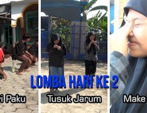 Perlombaan Hari Kedua di pra acara Haflatul Ikhtibar Yayasan Ponpes Al Falah Leces Tahun 2023