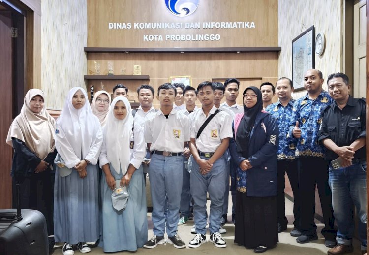 SMK Al Falah Leces Kirim Siswa Prakerin ke Diskominfo Kota Probolinggo: Dukung Branding Kota Bersolek dan Kota Mangga